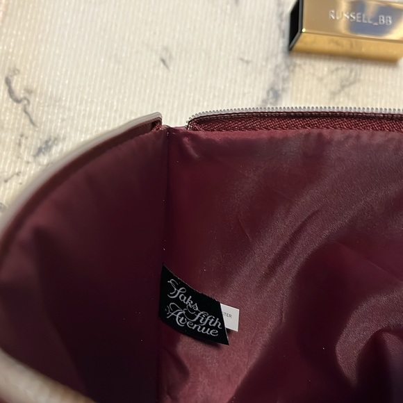 Saks Fifth Avenue Crocodile Faux Leather Bag - Picture 9 of 15